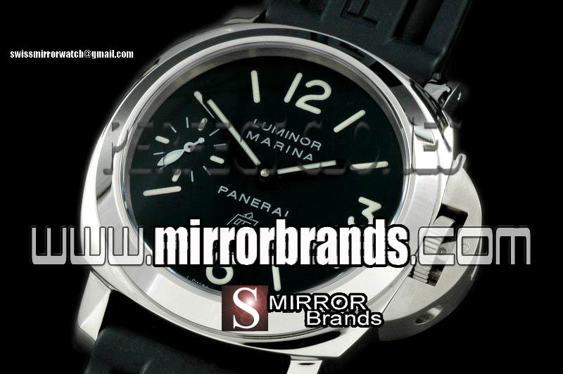 Luxury Panerai Pam 005 Logo SS/RU Black Asian 6497 H/W