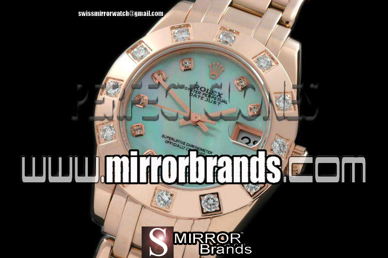 Luxury Rolex FG 12 Diam Bez M-Blue Diam Swiss Eta 2836-2