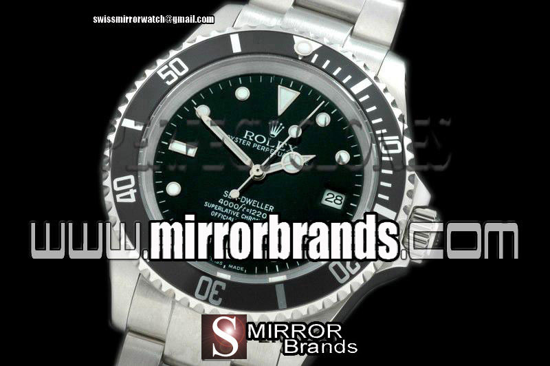 Luxury Rolex Sea Dweller SS Black Swiss Eta 2836-2