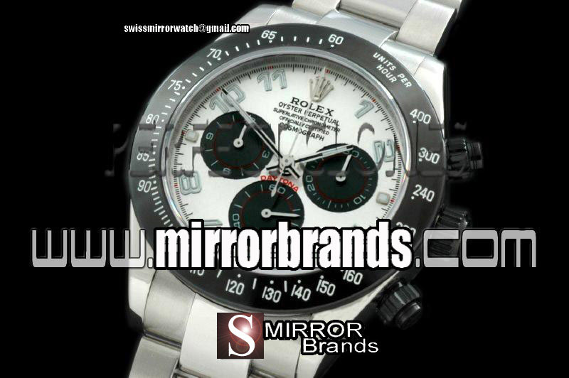 Luxury Rolex SS/PVD M-White Numeral Asia 7750 Running Secs @ 6.00