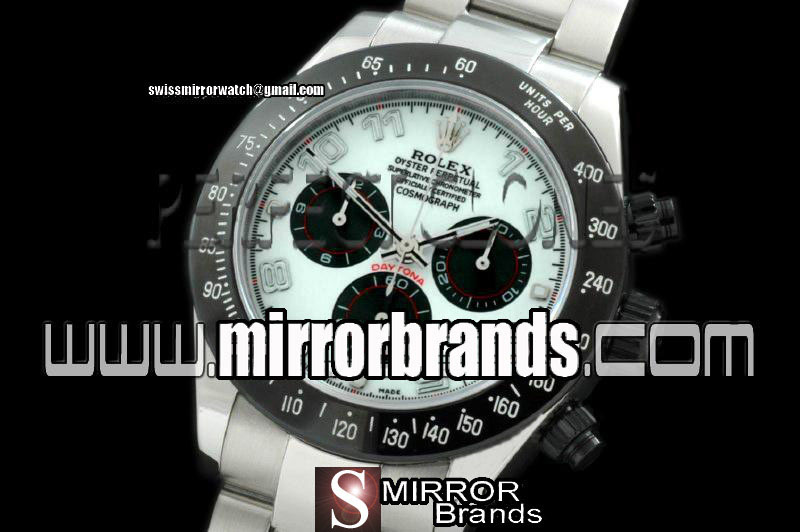 Luxury Rolex SS/PVD P-White Numeral Asia 7750 Running Secs @ 6.00
