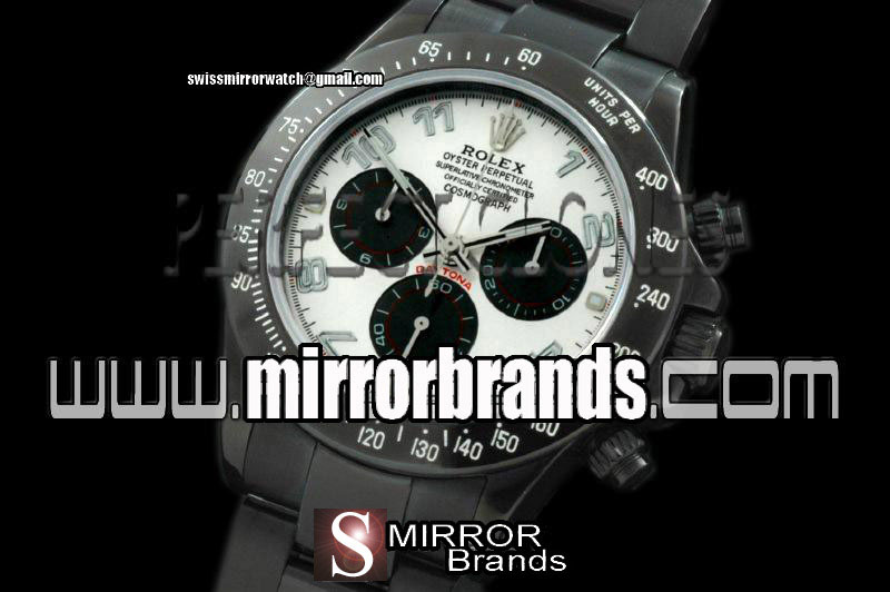 Luxury Rolex PVD/PVD M-White Numeral Asia 7750 Running Secs @ 6.0