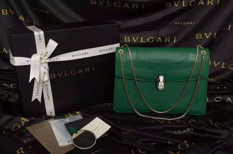Bvlgari Serpenti Forever Flap Hobo Small Bags 35106 28cm Green