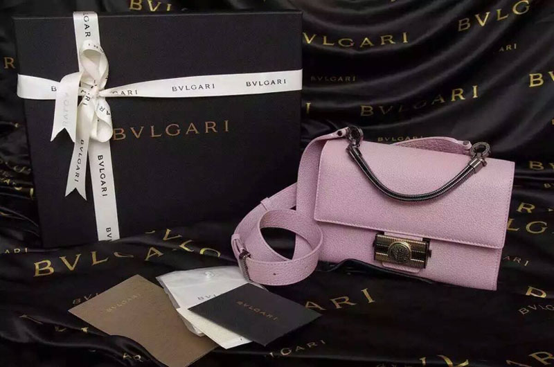 Bvlgari Monete Flap Cover Bags Small Size 20cm 38558 Pink