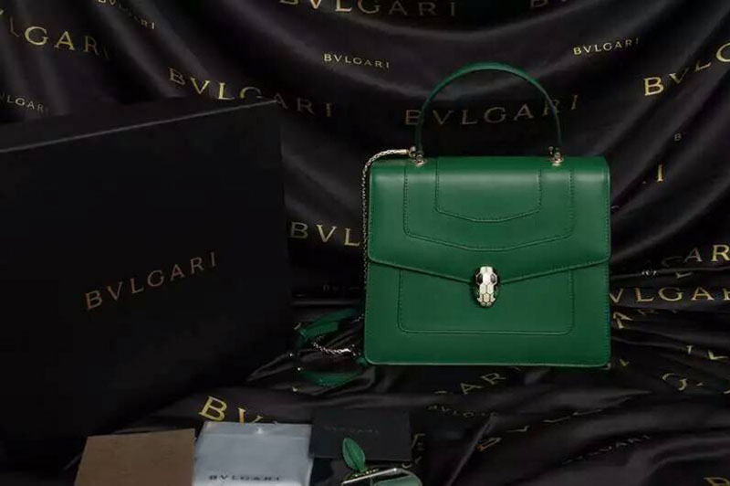 Bvlgari Serpenti Forever Flap Hobo Bags 38629 25cm Green