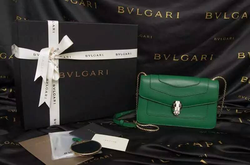 Bvlgari Serpenti Forever Flap Hobo Bags 39174 Green