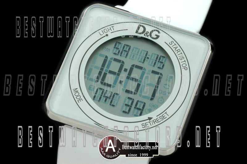D&G High Contact DW0735 White Touchscreen Original Quartz