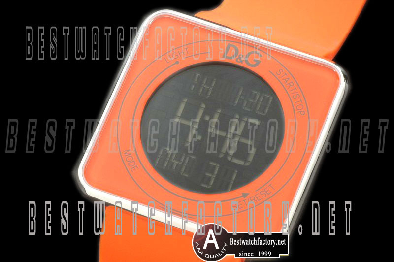 D&G High Contact DW0735 Orange Touchscreen Original Quartz