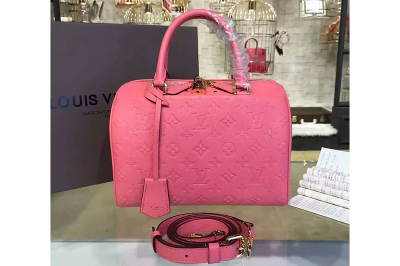 Louis Vuitton Speedy Bandoulière 25 Monogram Empreinte M42401 Pink