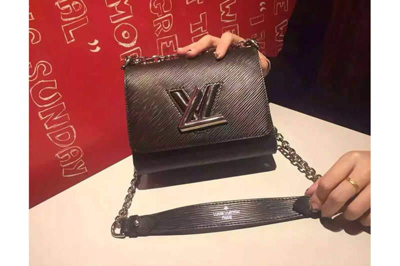 Louis Vuitton Epi Leather Twist MM M50271 Black