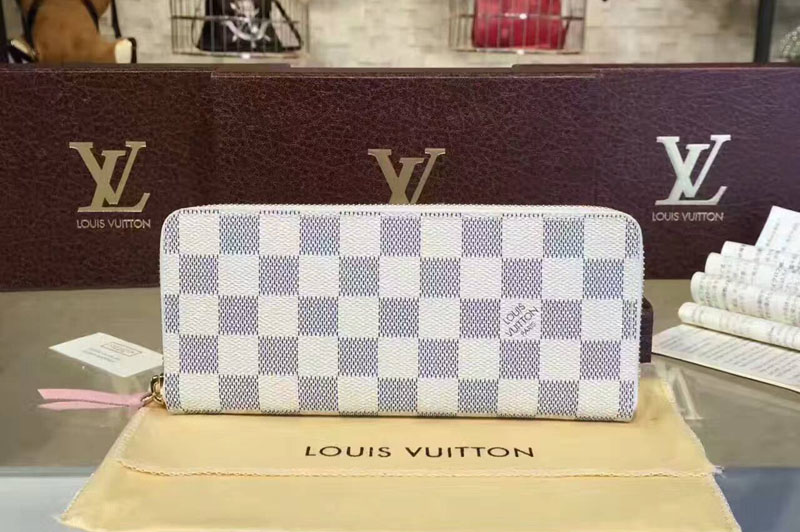 Louis Vuitton Clemence Wallet Damier Azur Canvas N61264
