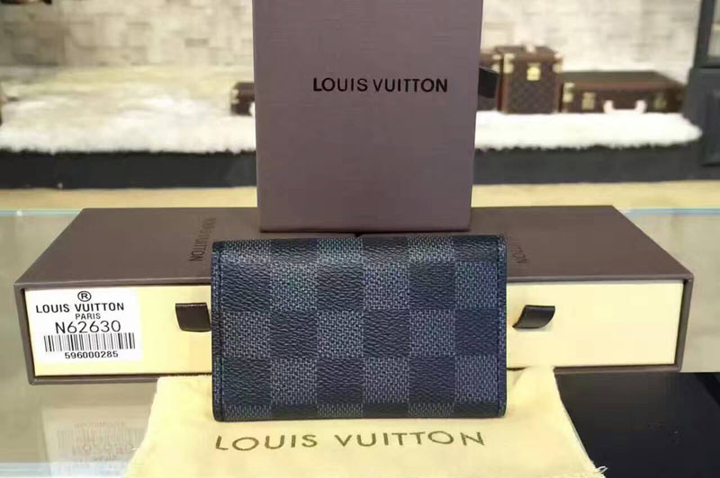 Louis Vuitton 6 Key Holder Damier Graphite Canvas N62630