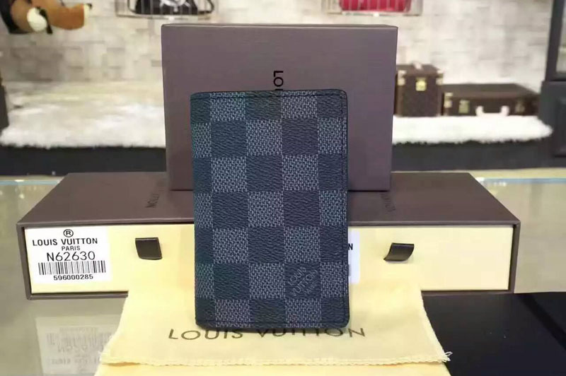 Louis Vuitton Pocket Organiser Damier Graphite Canvas N63143