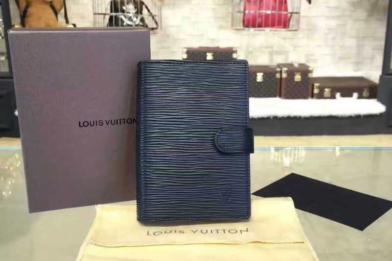 Louis Vuitton Small Ring Agenda Cover Epi Leather R20052