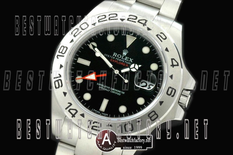 Rolex 2011 Explorer II 42mm 216570 SS/SS Black A-2836