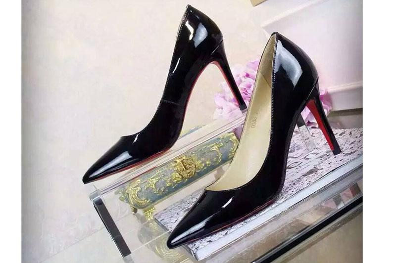 Ladies Christian Louboutin 9cm high-heel Shoes Black