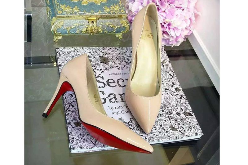 Ladies Christian Louboutin 9cm high-heel Shoes Pink