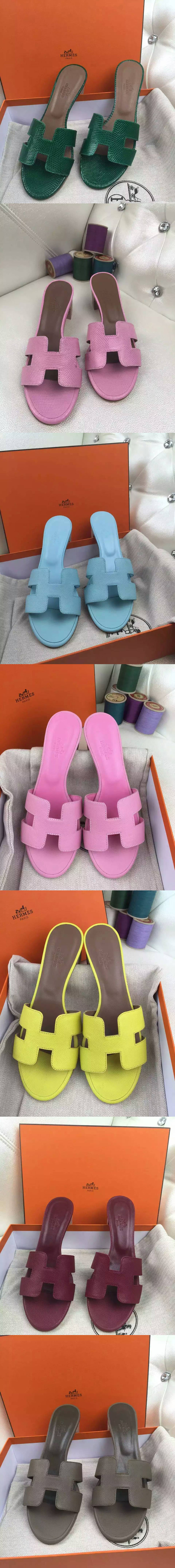Replica Hermes Original Leather Sandals And Slippers