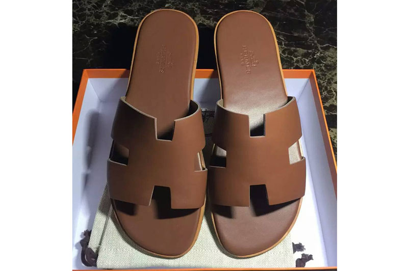 Mens Hermes Original Leather Sandals And Slippers