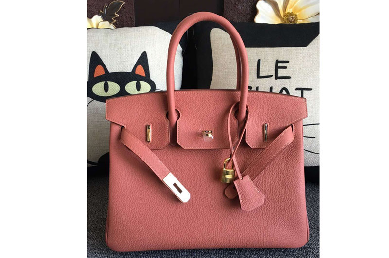 Hermes Birkin 35cm Original Togo Leather Bags Pink