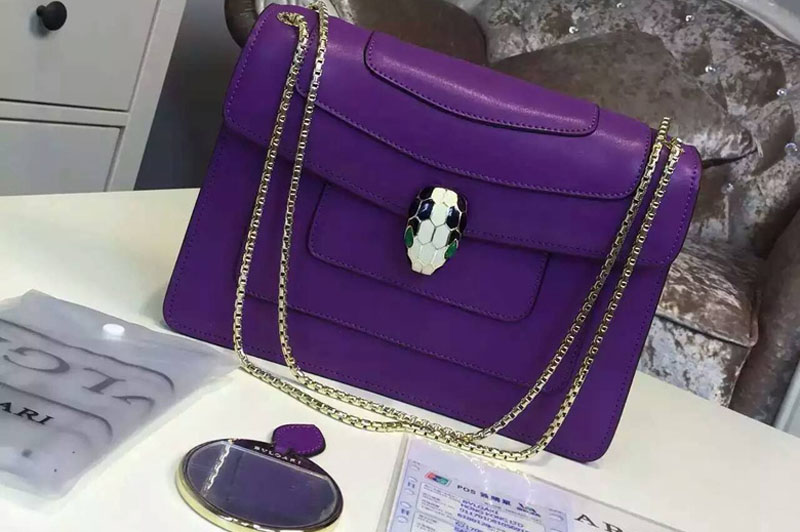 Bvlgari Serpenti Forever Flap Hobo Small Bags 35106 28cm Purple