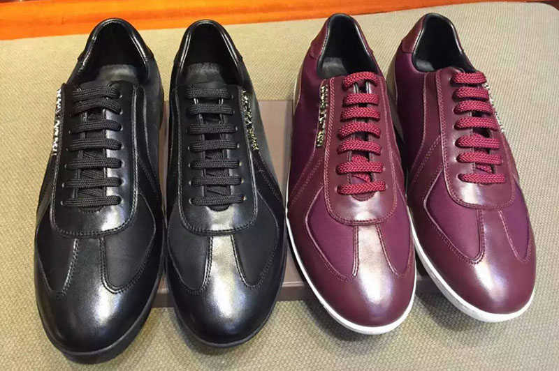 Mens Louis Vuitton Sneaker and Shoes Black/Burgundy
