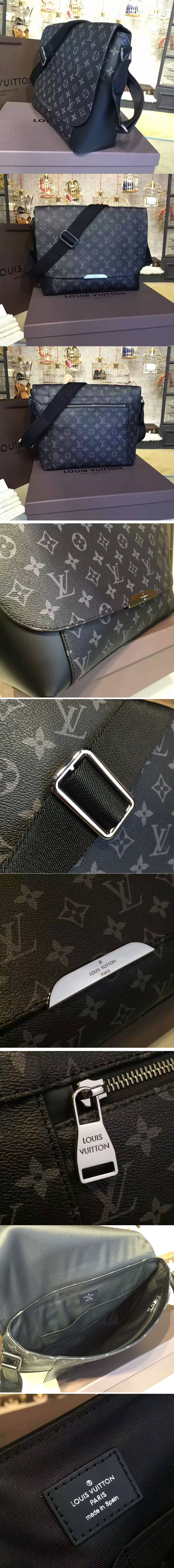 Replica Louis Vuitton Messenger Bags MM Explorer Monogram Eclipse M40539
