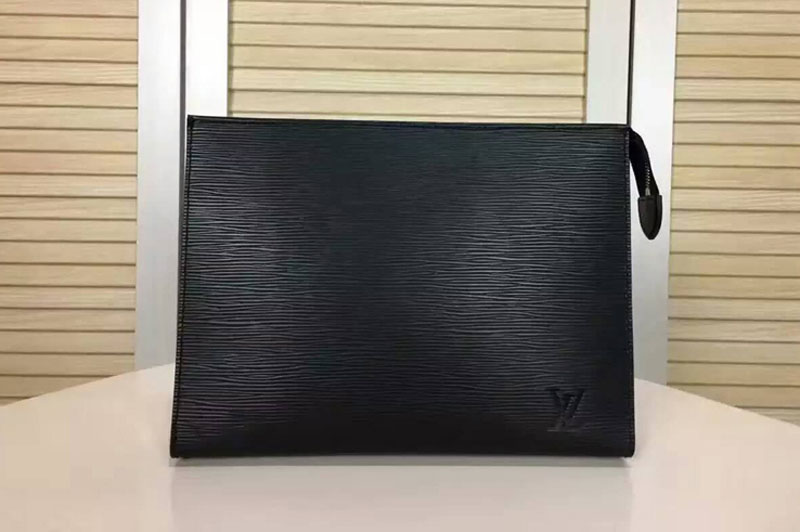 Louis Vuitton Toiletry Pouch 19 Epi Leather m41366 Black
