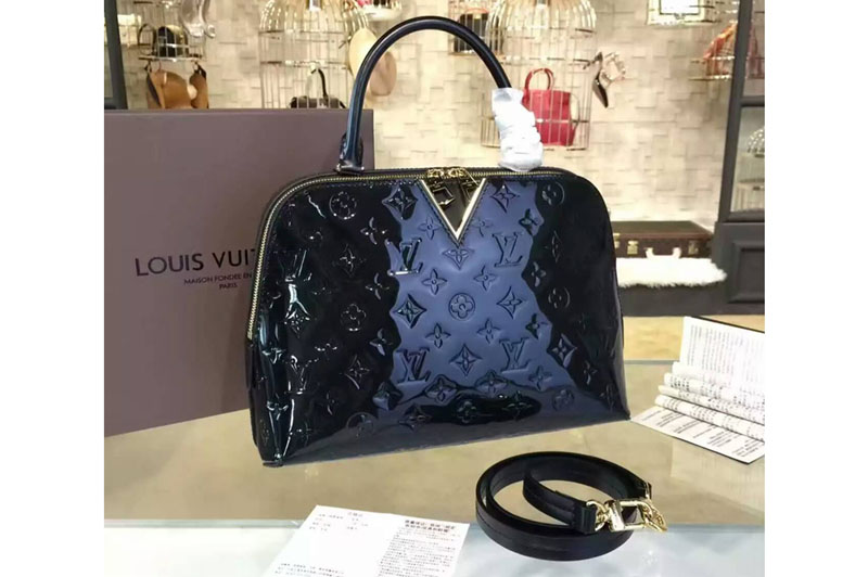 Louis Vuitton Monogram Vernis Melrose M42694 Bags Black