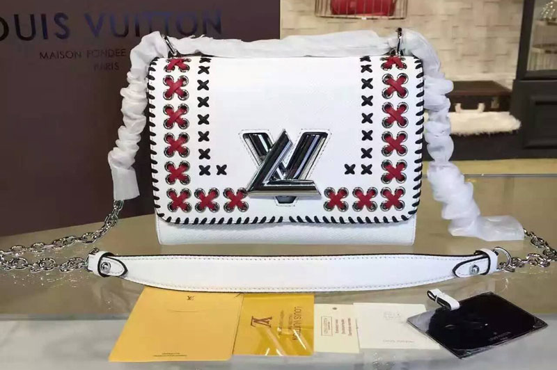 Louis Vuitton Twist MM Epi Leather m42778 White