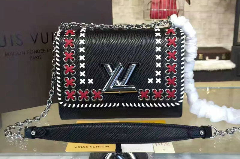Louis Vuitton Twist MM Epi Leather m42778 Black