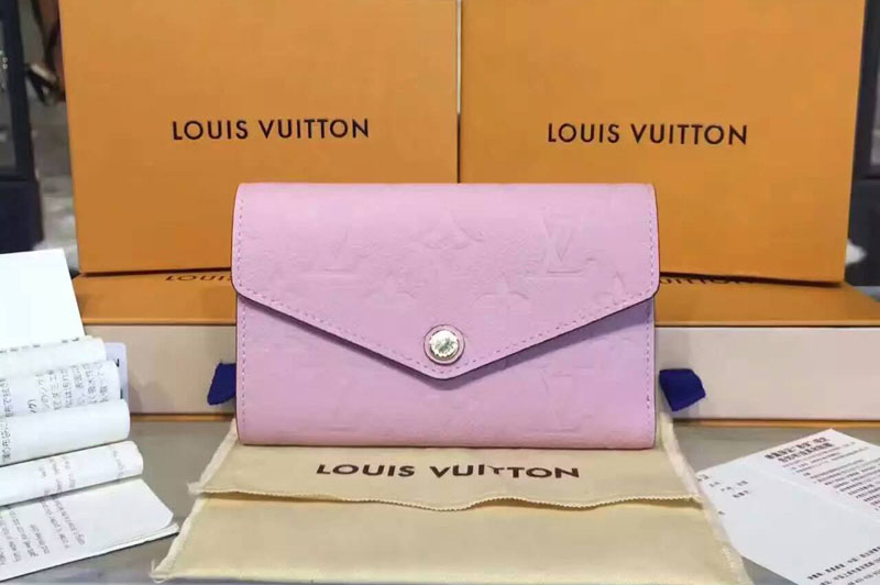 Louis Vuitton Compact Curieuse Wallet Monogram Empreinte m60568 Pink