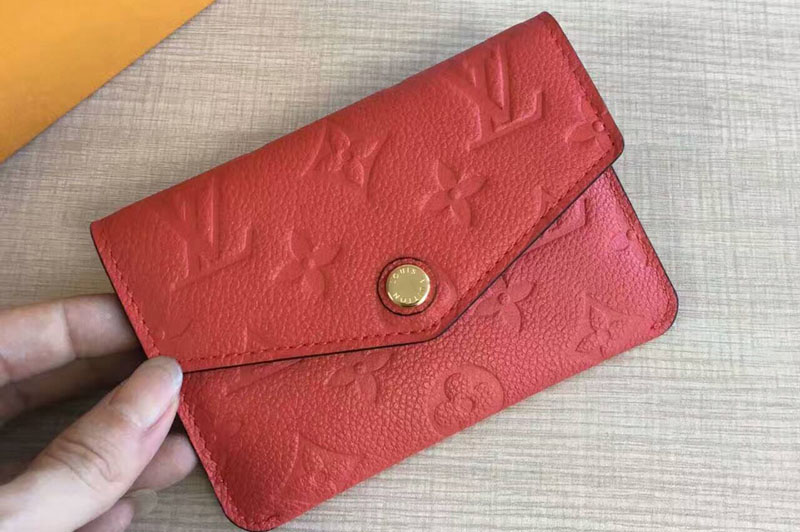 Louis Vuitton Key Pouch Monogram Empreinte Leather m60633 Red