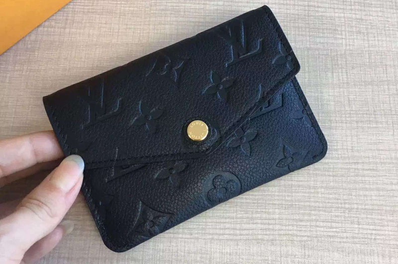 Louis Vuitton Key Pouch Monogram Empreinte Leather m60633 Black