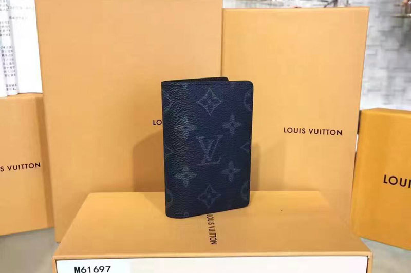 Louis Vuitton Pocket Organizer Monogram Eclipse m61696