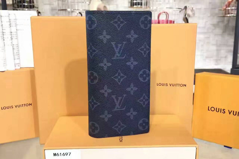Louis Vuitton Brazza Wallet Monogram Eclipse m61697