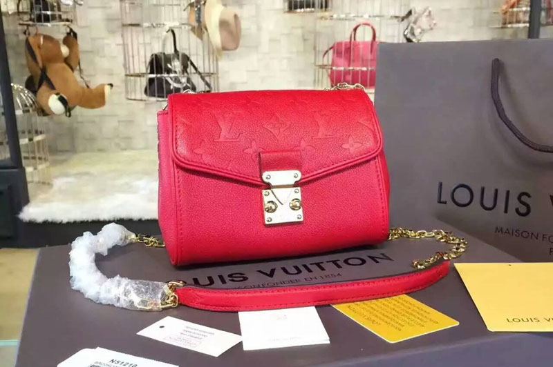 Louis Vuitton Monogram Empreinte Saint-Germain BB Borsa M94552 Red