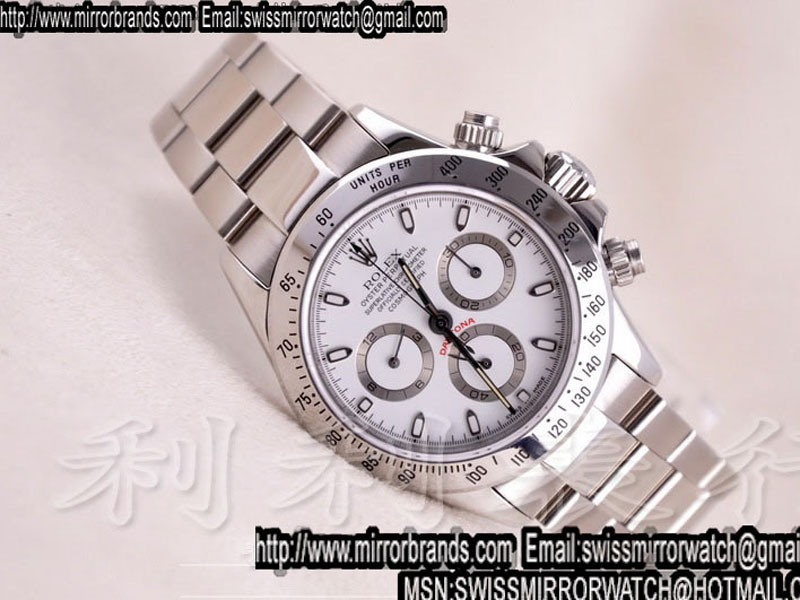 Luxury Rolex Daytona White Dails Swiss ETA 7750 Watches
