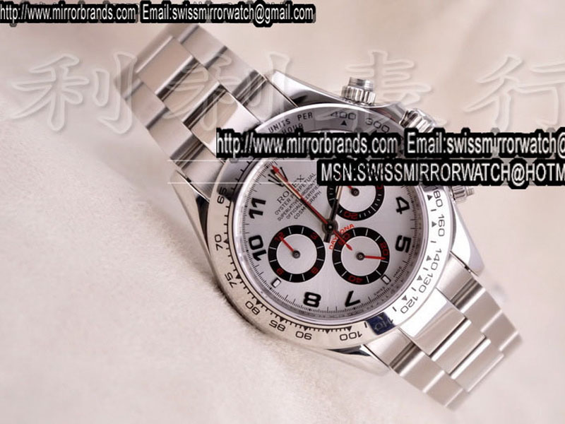 Luxury Rolex Daytona SS White Dial Swiss 7750 2005 Model Watches