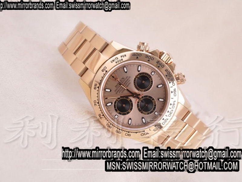 Luxury Rolex Cosmograph Daytona FG Sunset Gold Dial Swiss 7750 Movement
