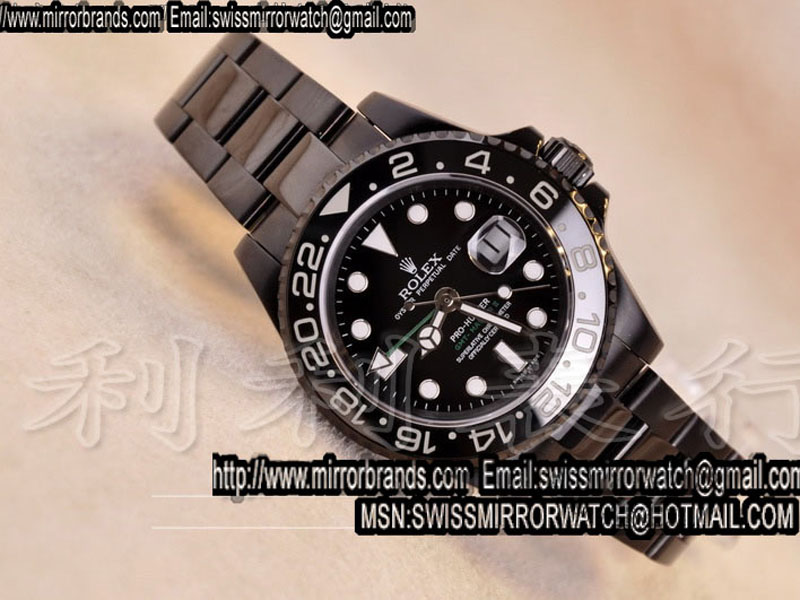 Luxury Rolex GMT-Master II 116710 LN Real Ceramic Bezel Pro Hunter Swiss 2836