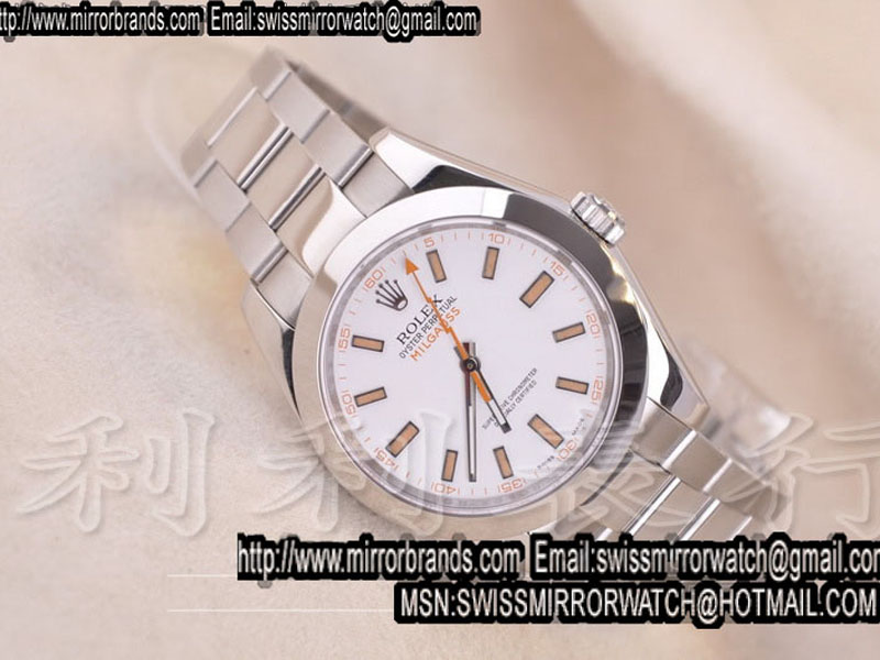 Luxury Rolex Milgauss 116400 White Swiss 2836 Best Edition Watches