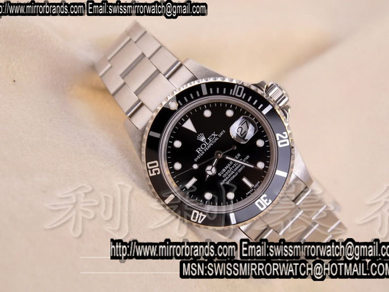 Luxury Rolex 2008 Submariner 16600 SS Blk Swiss 2836 Watches