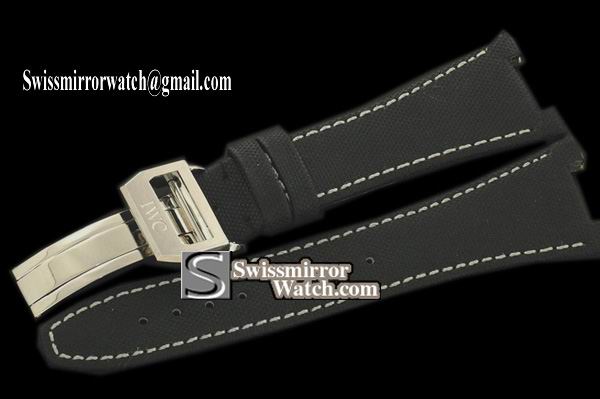 Replica IWC Nylon Strap for Ingenuier AMG watches Black C/W Clasp