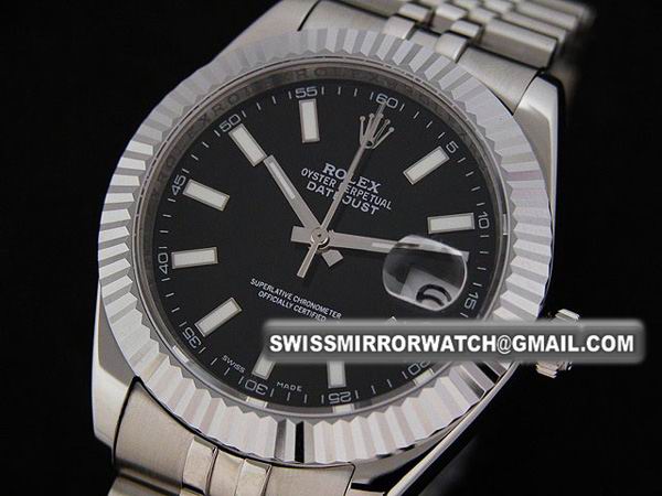 Mens Rolex Datejust II Rolex Dayjust Mens 41mm Uhr Jubilee lume Stick Index ETA-Mov Replica Watches
