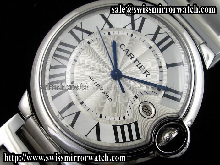 Cartier Ballon Bleu SS on Bracelet ETA2824 Watches