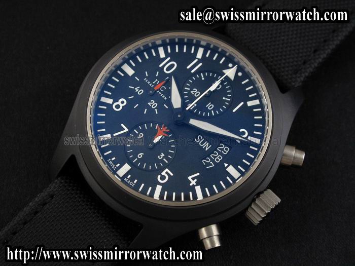 IWC 3782 Top Gun Chronograph Full Ceramic (V2) Swiss ETA-7750 Replica Watches
