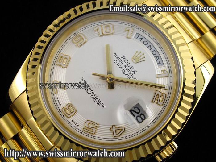 Rolex Day-Date II Yellow Gold White Numeral Dial A3156 Best Edit