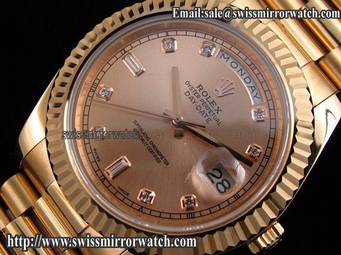 Rolex Day-Date II Everose Gold Rose Gold Dial A3156 Best Edition