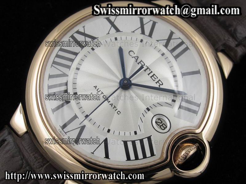 Cartier Ballon Bleu FG on Brown Leather Strap ETA2892 Watches